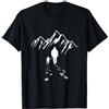 Mountains Dog Walking Nature T-Shirts Cane Escursionismo Passeggiata Montagne Regalo per i Proprietari di Cani Maglietta