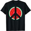Watermelon Peace Sign Shirts... Pace Maglietta Anguria Simbolo Minimal Peace Maglietta con Stampa Grafica Economica