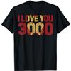 Marvel Avengers Endgame Iron Man I Love You 3000 Text Fill Maglietta