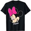 Disney Mickey And Friends Minnie Big Face Signature Maglietta