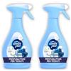 AMBI-PUR Ambi Pur Profumatore Tessuti Spray, 385ml, Nuvole di Cotone, 2 Pezzi | Combatte Odori Ostinati nelle Stoffe, Lascia Una Fresca Fragragranza, Elimina il Cattivo Odore, Dona Freschezza alla Stoffa