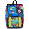 Mitama Zaino Scuola Elementare Estensibile 4Zip MonsterEye, Adattabile e Regolabile, Bambini e Bambine, Tasca Porta Borraccia, Schienale Imbottito, blu