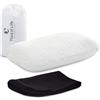 Third of Life Cuscino da viaggio memory foam VOLAR, cuscino piccolo per il collo | Ergonomico, per viaggi in aereo e in auto, federa con termoregolazione, piccolo, cuscino da campeggio e viaggi 40x25x10 cm