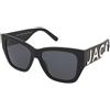 Marc Jacobs Marc 695/S 80S/2K | Occhiali da Sole Graduati o Non Graduati | Prova Online | Plastica | Quadrati | Nero, Bianco | Adrialenti