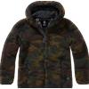 Brandit Teddyfleece giacca con cappuccio da donna, woodland,