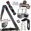 Rock E Rollio Letto 3 Punto Automatico Approvato Sedile Kit Cinghie Nero VW T2