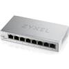Zyxel GS1200-8 Gestito Gigabit Ethernet (10/100/1000) Argento