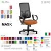 SEIPO MASK MESH TIPO 2 MK0014 Poltrona schienale alto in rete braccioli Movimento sincronizzato "R2" SEIPO ECOPELLE D2