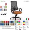 SEIPO MASK MESH TIPO 2 MK0015 Poltrona schienale alto in rete braccioli Movimento sincronizzato "R4" SEIPO TESSUTO V
