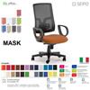 SEIPO MASK MESH TIPO 2 MK0015 Poltrona schienale alto in rete braccioli Movimento sincronizzato "R4" SEIPO ECOPELLE D2
