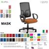 SEIPO MASK MESH TIPO 2 MK0016 Poltrona schienale alto in rete braccioli Movimento sincronizzato "Z" SEIPO TESSUTO V