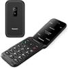 Panasonic KX-TF600 Telefono 4G Facile, Chiamate VoLTE Chiare, 290 Ore Standby, Ricarica Rapida USB-C, Display 2,8", Bluetooth, Torcia LED, Resistente IP44, Tasti Illuminati, Nero