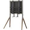 One For All Supporto TV Universale Falcon - Dimensione schermo 32-70" - TV LCD/LED/Plasma/OLED/QLED - VESA 400 x 400 - Design elegante - WM7481, Colore: Noce, metallo