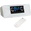 MEDION® MEDION P85333 Radio Internet con DAB+ (WLAN, FM, Spotify Connect, Amazon Music, USB, connessione per cuffie, AUX, uscita di linea stereo, sleep timer) bianco