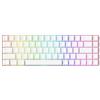 Monsgeek Tastiera da gaming MonsGeek FUN68 HE Shine-Through, bianca, con effetto traslucido e sistema di fissaggio magnetico