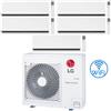 Lg Climatizzatore Condizionatore LG Dualcool Premium R32 Wifi Penta Split Dual Inverter 9000 + 9000 + 9000 + 9000 + 9000 BTU con U.E. MU5R30 NOVITÁ Classe A++/A+