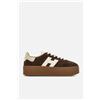 Hogan Cool Platform Camoscio Marrone Donna