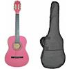 Chitarra Classica 3/4 Rosa Studio Scuola bambini con Custodia