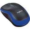 Logitech Wireless Mouse M185 - NERO/BLU - ricevitore Nano Incluso, Plug and Play - 910-002236 - 910-002236