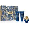 Versace Pour Femme Dylan Blue set donna Eau de Parfum 50 ml + Doccia gel 50 ml + Latte corpo 50 ml opzione Ornaments Flower Cover Blue