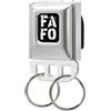 Buckle-Down Fun Seatbelt Buckle Keyholders Fafo Black White