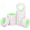 Cocoarm Etichette Adesive per Prezzi, 15000 Pezzi, 30 Rotoli, Carta con Doppie Linee Rosse, 21x12 mm, per Macchine a Singola