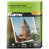 Kamo Carta fotografica lucida A4, 120 g/m², 120 fogli, ideale per foto, poster e fai da te, compatibile con stampanti a getto d'inchiostro