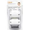 Lascal KiddyGuard Avant/Accent/Assure Staffe per rete e cancelletto per bambini, Morsetti per ringhiere rotonde o angolari fino a 50 mm, Set morsetti da 2, bianco