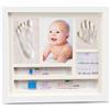 iPiccoli. Cornice Impronte Mani e Piedi Bambino, Regalo di Nascita o Gravidanza, Regalo per Mamme, Nonni e Zii (Grande)