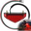 QEAS Fanale posteriore per moto, di alta qualità, 12 V, 9 LED, universale, impermeabile, con robusta custodia in ABS, per moto, scooter, ATV e veicoli elettrici