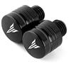 BXMoto Coppia di M10X1.25 Vite Presa Foro Specchio CNC Alluminio Nero per Yamaha MT07 FZ07 MT09 FZ09 MT10 MT25 MT125 XSR700 XSR900 NMAX 125 X-Max 300 400
