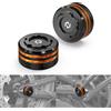 NICECNC Copridadi dell'asse posteriore Compatible with Harley Sportster S RH1250S 2021-2024, Pan America 1250 RA1250 2021-2023, ricambio per 14611882, vedi accessori, arancione