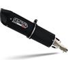 GPR Scarico GPR compatibile con Benelli Trk 502 X 2021-2023, Furore Evo4 Nero, Scarico omologato, silenziatore con db killer estraibile e raccordo specifico