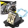 Area1 Blocco membrana di ricambio/China a 2 tempi, compatibile con Aerox Neos Jog, RS Ultima, GT Union, F10 F12 F15 (50 ccm / 2 tempi)