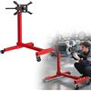 UISEBRT Supporto per motore per auto fino a 450 kg, supporto motore in acciaio, martinetto motore con 4 bracci regolabili e testa rotante a 360°, supporto trasmissione con impugnatura antiscivolo e 4