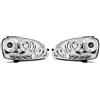 V-MAXZONE PARTS Headlights VR-1682 Front Lights Car Lamps Car Lights Headlights Headlamps Driver And Passenger Side Angel Eyes Chrome