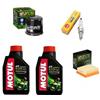 Generico KIT TAGLIANDO CANDELA NGK FILTRO OLIO ARIA HIFLO + OLIO MOTORE MOTUL COMPATIBILE CON Gilera Nexus 300 ie 2009 2014