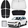 XCBYT Parasole Auto Parabrezza Finestrini Laterali per VW Golf 7 2015-2021, Parabrezza Posteriore Tendine Parasole, Camping, Protezione Della Privacy, Protezione UV