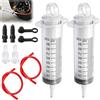 Amztour Kit Spurgo Freno Moto con Siringa 100ml e Tubo Idraulico 50cm per VTT Scooter Quad