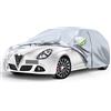 Opaltool Telo Copriautoda da Esterno Adatto a Alfa Romeo Giulietta 10-20 | Copertura Completa per Auto con Cerniera Della Porta, Serratura e Bande Antivento per la Protezione da Sole, Neve e Polvere