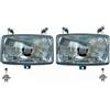 Mlx 2x Faro H4 12V/24V Abbagliante Anabbagliante per Trattore Deutz-Fahr Hurlimann Lamborghini Same IP54 E8