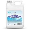 The Glowhouse Acqua distillata 100% pura, di alta qualità, ideale per CPap, ferri da stiro, umidificatori, pulizia, motori e altro ancora, prodotto nel Regno Unito (5 litri)