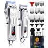 KIKIDO Hair Clippers Professional Cordless for Men, Barber Clippers for Hair Cutting Kit, Wireless Display LCD Display Hair Trimmers Set Rechargeable Haircut Machine for Family
