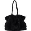 OPLERT Borse sottobraccio in morbida pelliccia sintetica per donna Borsa tote in peluche soffice