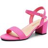 DREAM PAIRS Sandali Donna Tacco Blocco Eleganti | Tacco 5,6 cm, memory foam, cinturino regolabile, fodera liscia, design classico, per lavoro e feste.