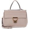 Coccinelle Pelle borsetta borsa a tracolla Arlettis Handbag Grained Leather Rosette beige