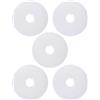 Be In Your Mind Rondella di tenuta in silicone bianco, 5 pezzi, per valvola di scarico WC, rondelle trasparenti OE AH0007100R, compatibili con valvole di scarico doppie Roca 68 x 16 mm