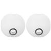 Amosfun 2 Paralumi Sferici G9 in Plastica, Apertura 20mm, Bianco | Effetto Bianco Lattiginoso, Luce Soffusa, Infrangibile, per Soggiorno e Camera da Letto, Installazione Rapida