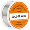 AIYHSW Filo di Saldatura 0.8 mm 20g Senza Piombo,Filo di Saldatura a Nucleo di Colofonia Sn99.3% Cu0.7%,Stagno in Rocchetto per Elettrica Riparazione di Componenti Elettronici di Saldare e Fai-da-te