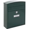 ARREGUI Compact E5733 Cassetta Postale Individuale in Acciaio, Cassetta della Posta da Parete, Cassetta Postale Da Esterno, Dimensione S (DIN A5), Facile da Montare, Verde